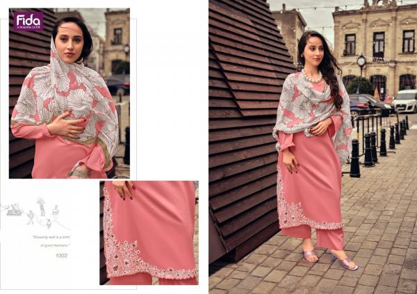 Fida Virika Cotton Embroidered Dress Material Collection